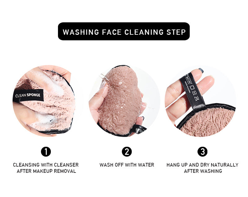 Makeup Remover Pads, Dual Sided Reusable Washable Make Up Removing Cloth Microfiber Pads