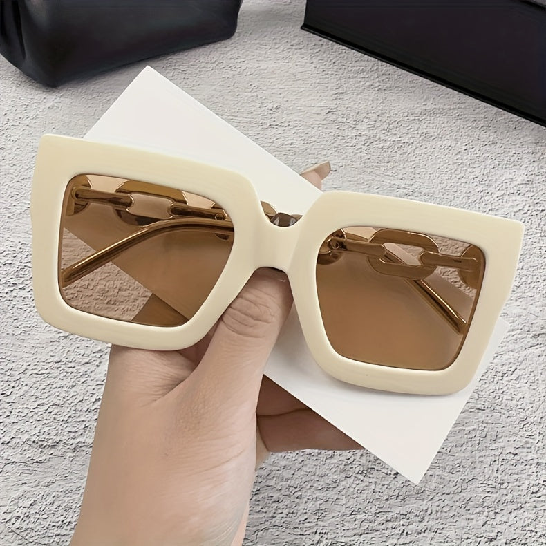 Luxury Oversized Square Fashion Glasses 2pcs