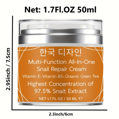 Korean Skincare 97. 5% Snail Mucin Moisturizer - Snail Repair Cream 50ml