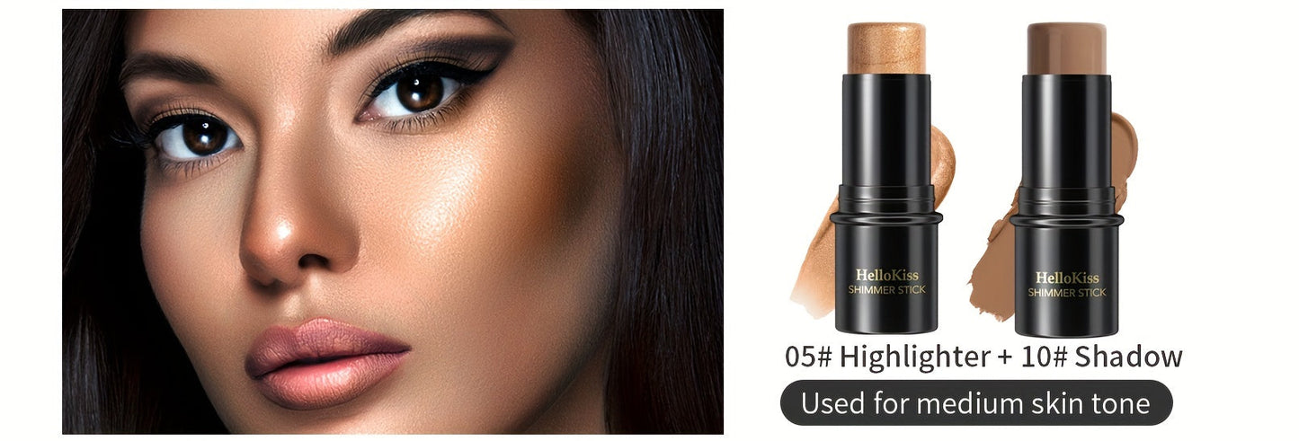 3-in-1 Highlighter, Concealer, Contouring, And Bronzer Stick