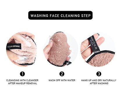 Makeup Remover Pads, Dual Sided Reusable Washable Make Up Removing Cloth Microfiber Pads