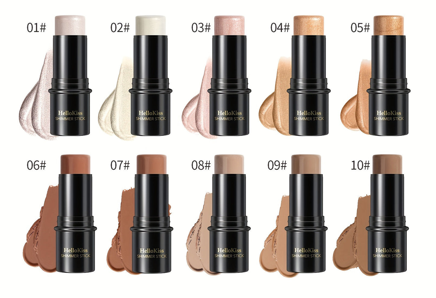 3-in-1 Highlighter, Concealer, Contouring, And Bronzer Stick