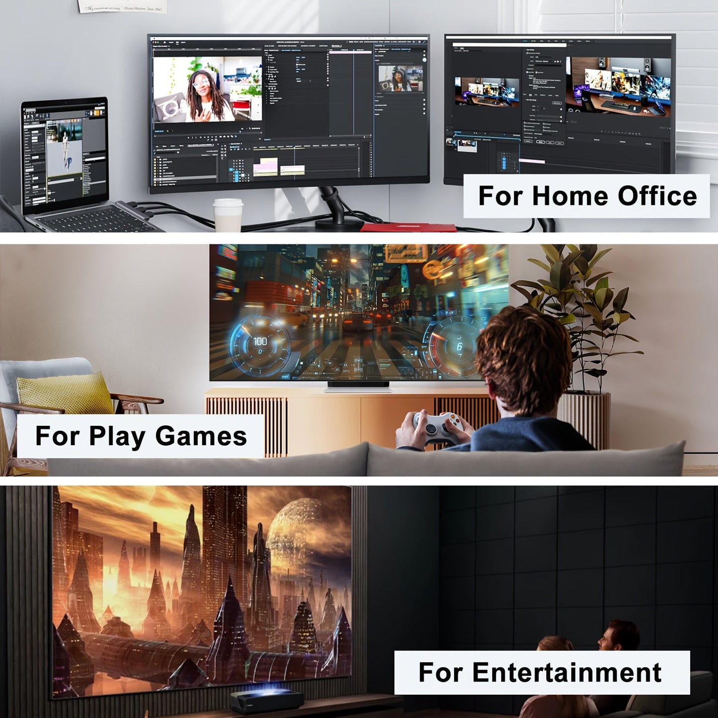 I-Zclive Ultra HD 4K HDTV Cable with Ethernet - High Speed 18Gbps, HDR, 3D, HDCP 2.2 Compatible for Monitors