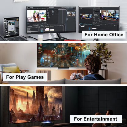 I-Zclive Ultra HD 4K HDTV Cable with Ethernet - High Speed 18Gbps, HDR, 3D, HDCP 2.2 Compatible for Monitors